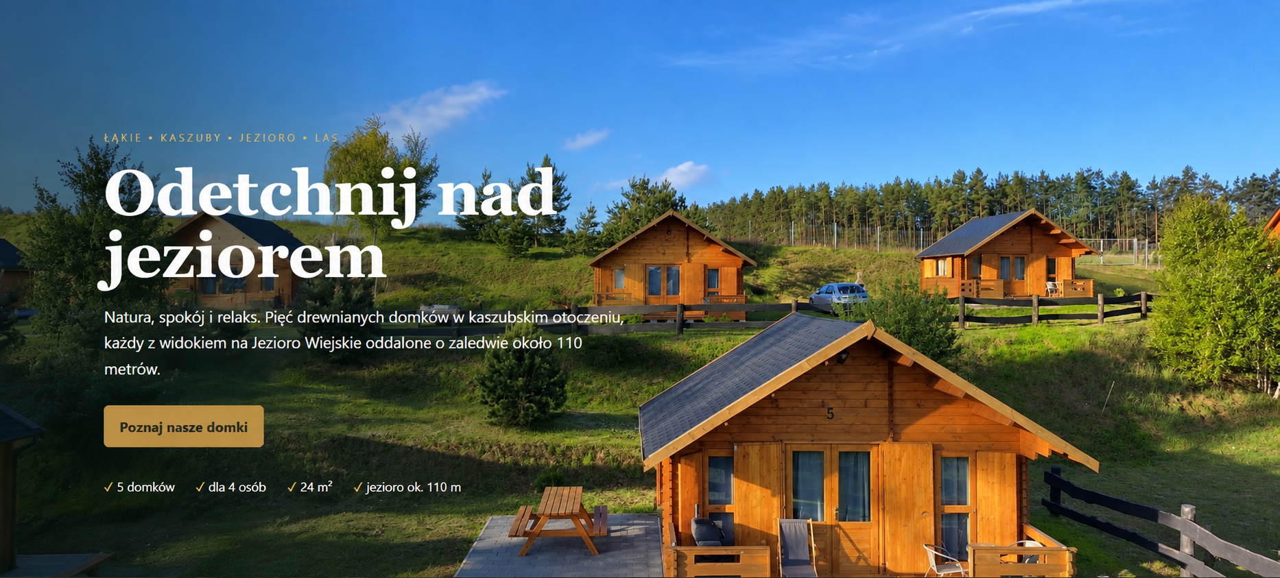 Kaszubskie Łąki – Odetchnij nad jeziorem